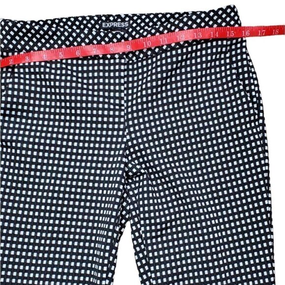 Express Black & White Columnist Checked Pants - Picture 4 of 8